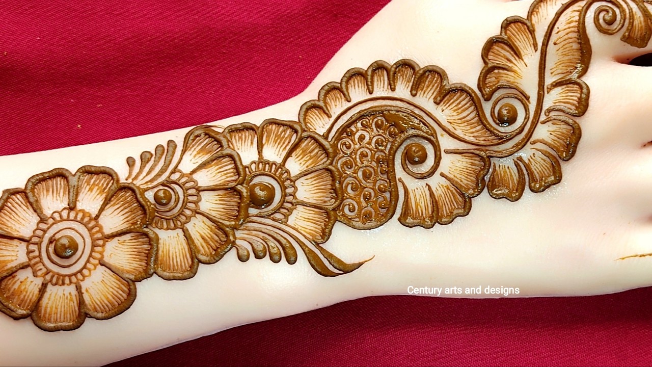 Eid special back hand mehndi design | Easy mehndi | Simple mehndi design | Mehndi ka design | Mehndi