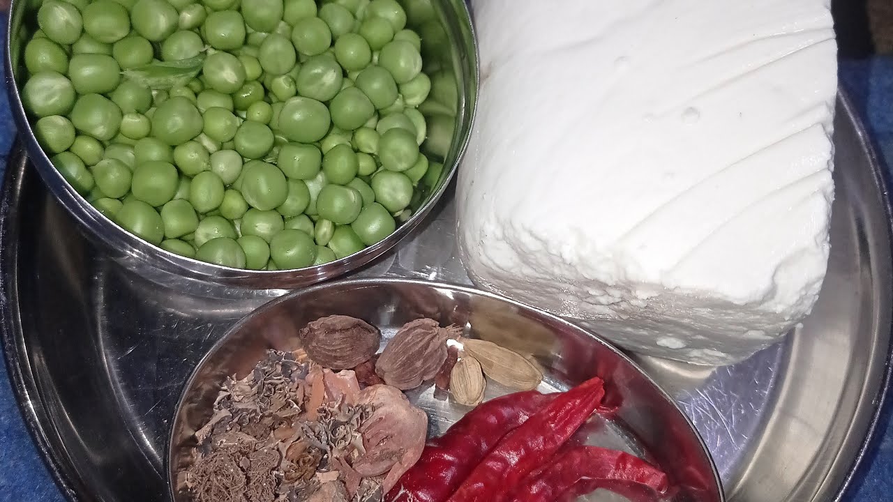 Matar paneer ki recipe