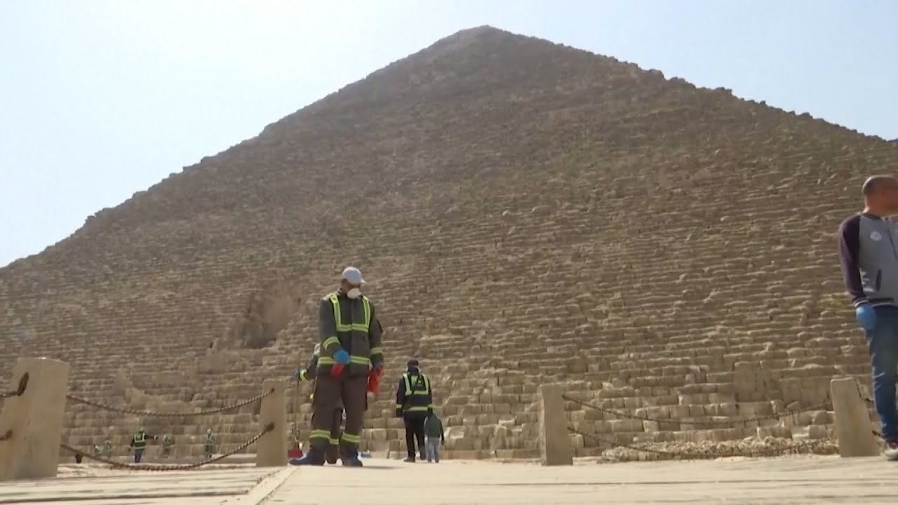 Egypt's Pyramids Sanitized to Stop Coronavirus