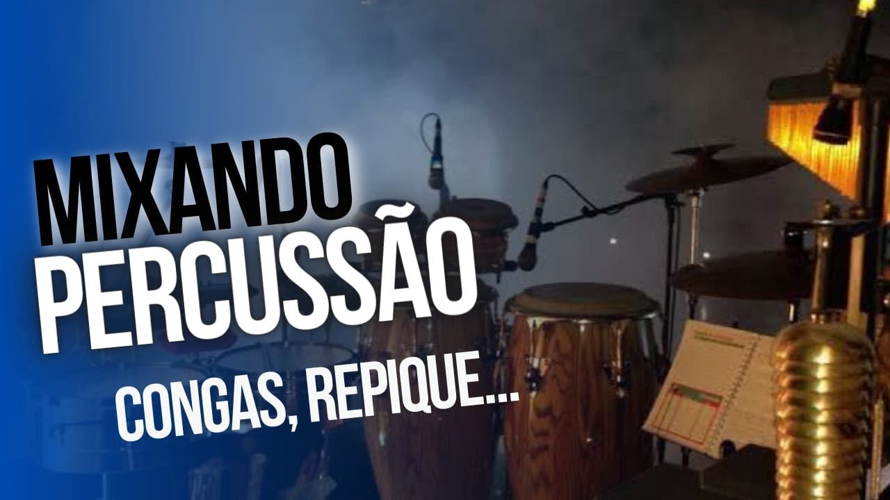 Mixando Percussão na multipista da Mara Pavanelly