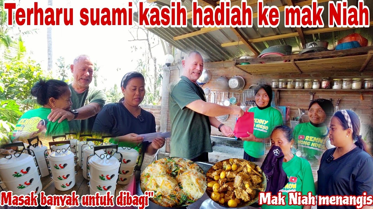TERHARU‼️ISTRINYA PAK APIK DAPAT KADO AWAL DARI SUAMIKU || Masak banyak untuk dibagi