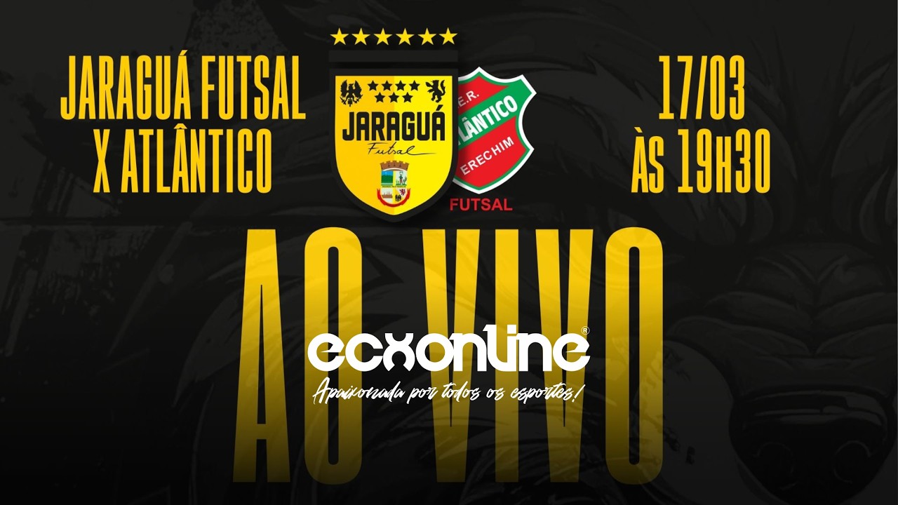 JARAGUÁ x ATLÂNTICO |  AO VIVO COM IMAGENS | COPA DO BRASIL DE FUTSAL 2026