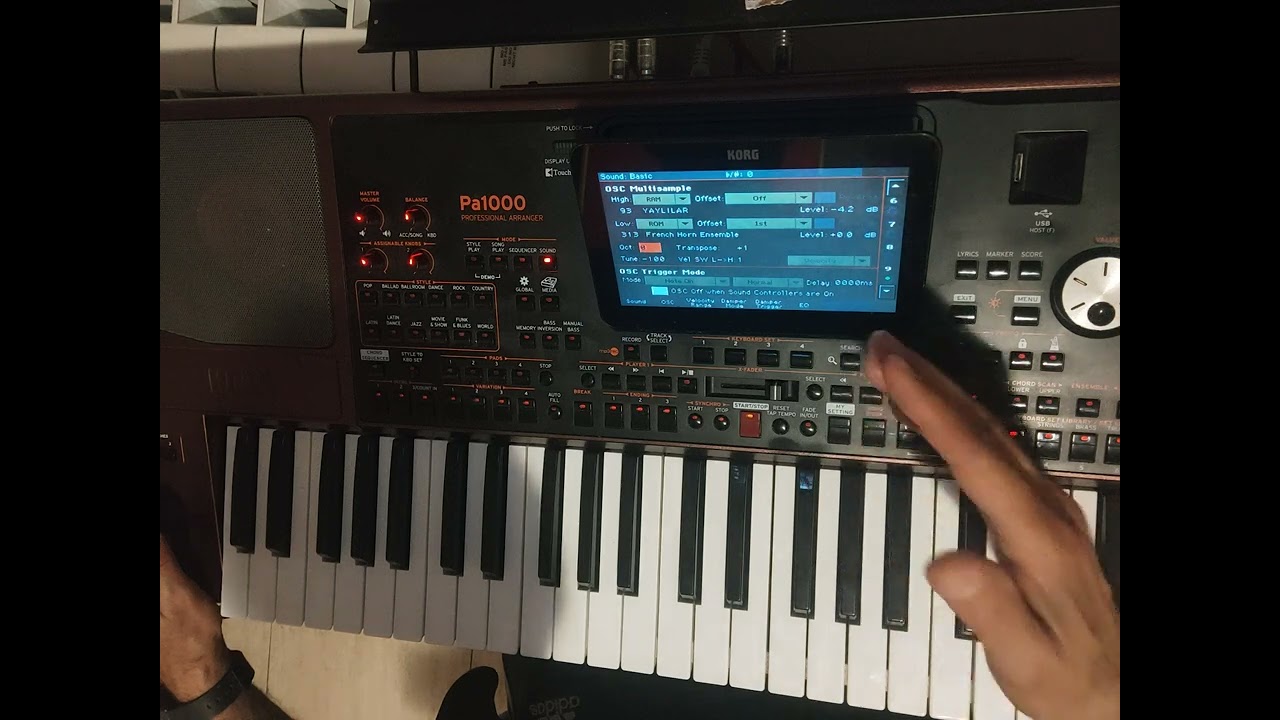 كيفية تعديل اي صوت Korg pa serie