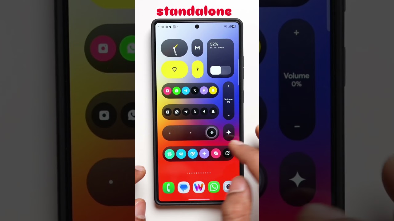 Super cool Android Makeover with Glass widgets #android #customization #samsung
