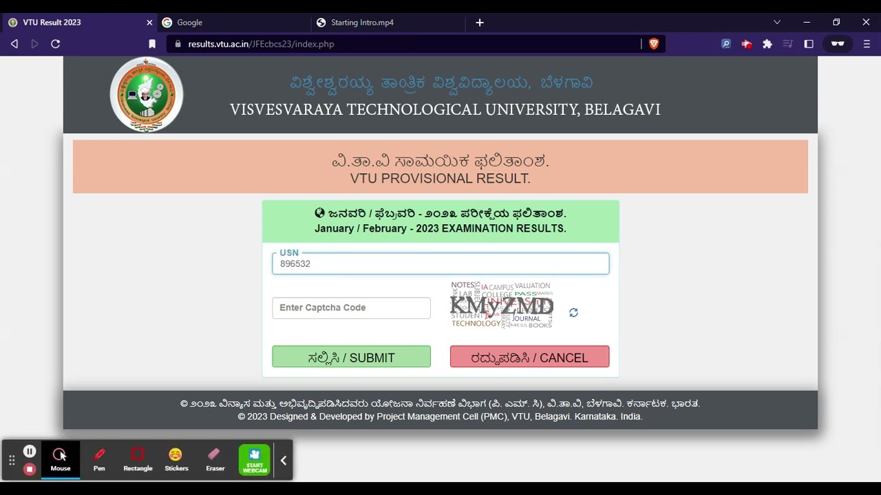 VTU 7th 8th Sem Results 2023 (Out) - Download VTU 2023 BE/B.Tech Results Here