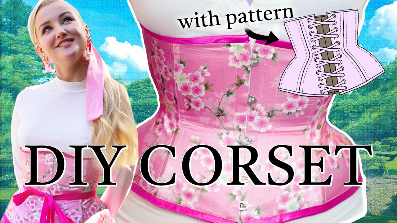 How to sew a EASY Waist Shaping Corset Sewing Tutorial + PATTERN