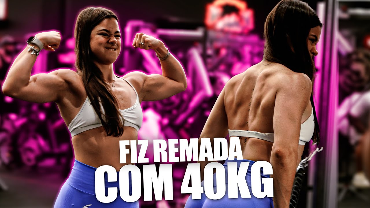FIZ REMADA COM 40KG! BACK DAY