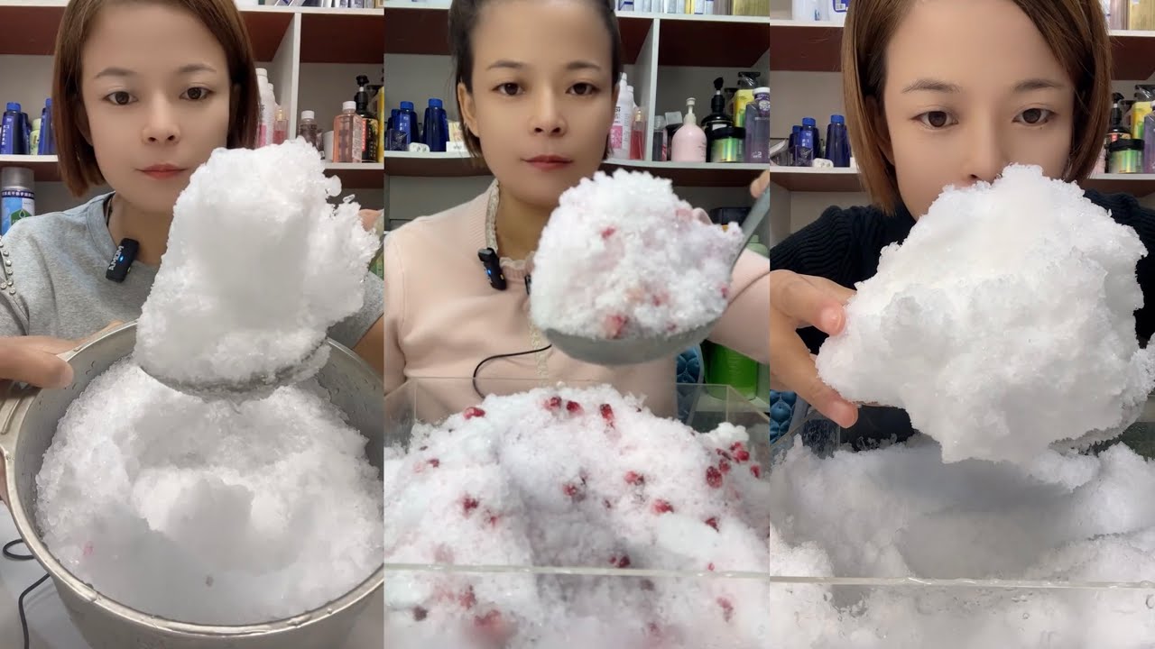 Crushed Ice Eating ASMR | Ice Eating 