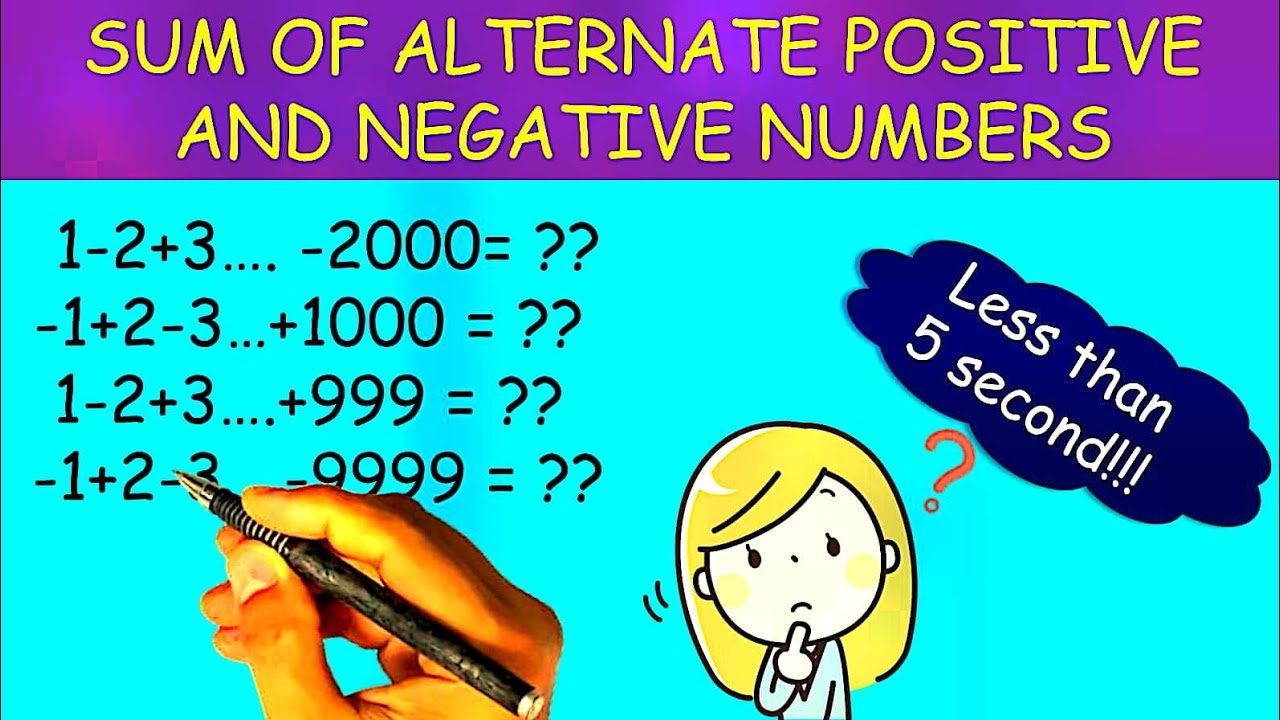 Sum of alternate +ve or -ve number series | Easy Tricks | UPSC | GPSC | Bank Exam | Digital Maths