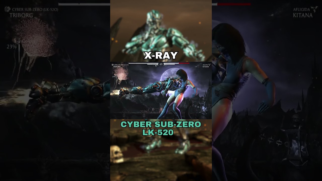 X-Ray de Cyber Sub-Zero (TRIBORG) - Mortal Kombat X #mortalkombatx