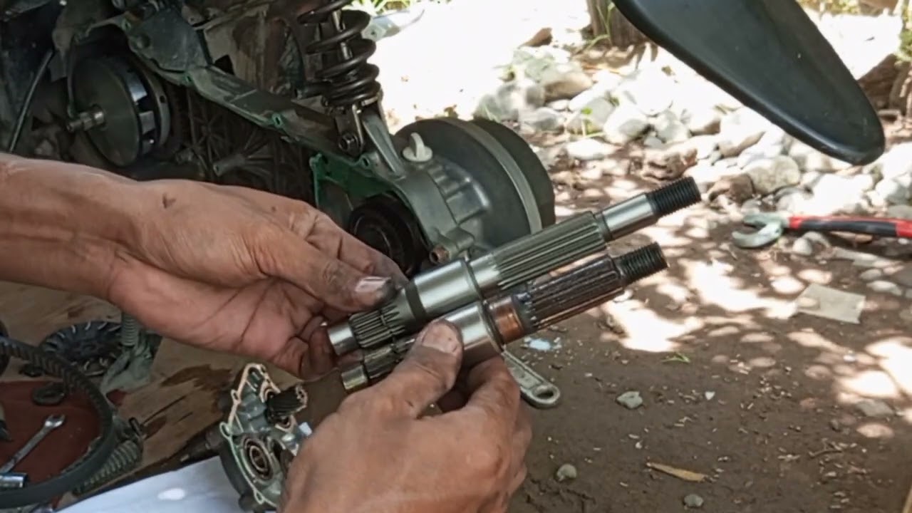 How to change the stock drive axle of Mio Sporty to long drive axle?