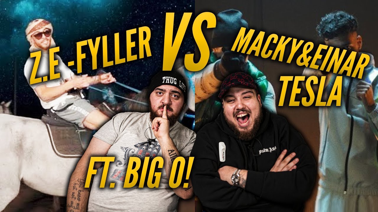 REAGERAR MED BIG O: ZE - FYLLER VS EINAR & MACKY - TESLA *SJUK*