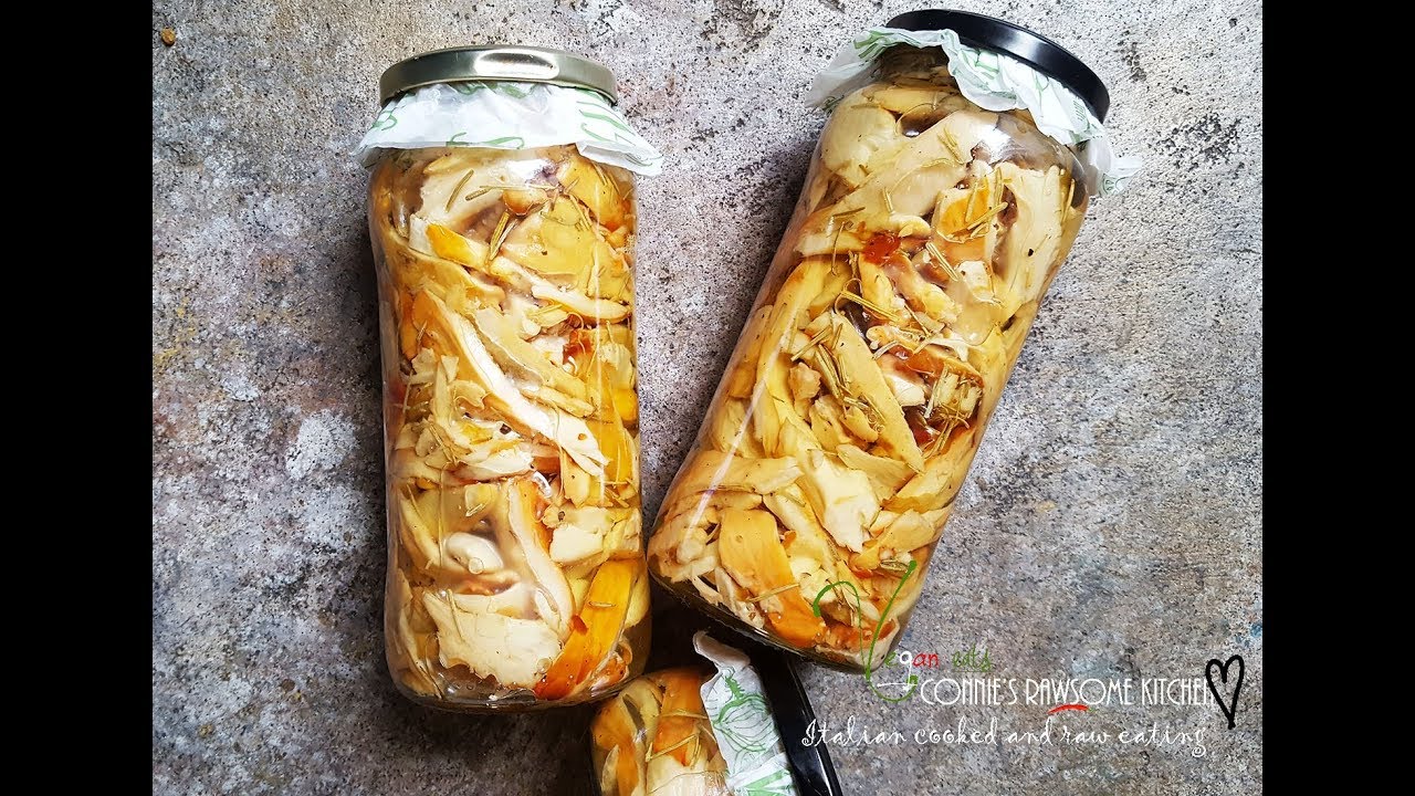 JARRING - PRESERVING FOOD = STORAGE - MUSHROOMS - CHICKEN OF THE WOODS  | Connie's RAWsome kitchen