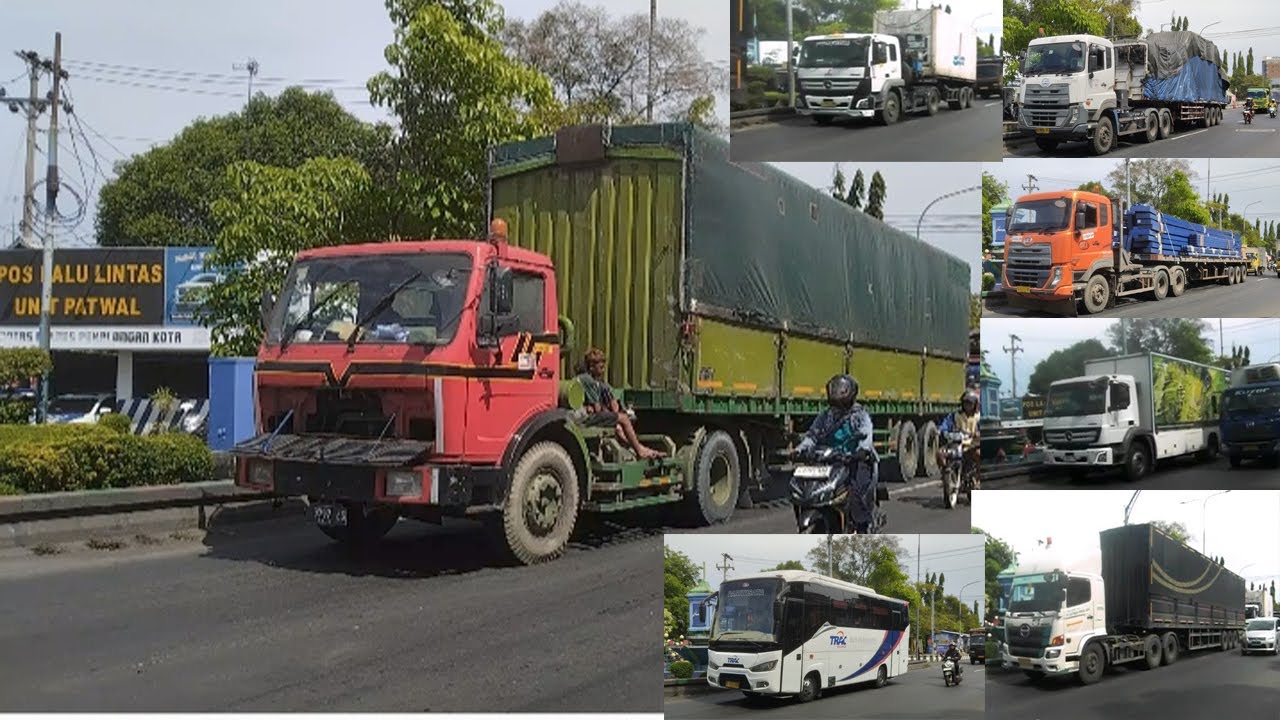 MERCY NG TRAILER, MERCY AXOR, QUESTER TRAILER, HINO TRAILER //TRUCK SPOTTING PEKALONGAN
