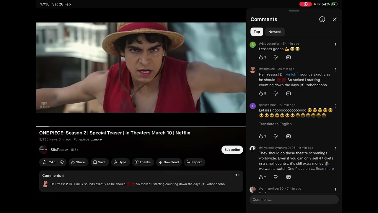 Me reacting to one peace teaser s2 