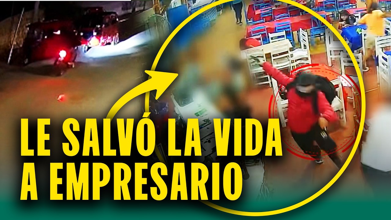 Evitó asesinato de empresario tirándole vasos a sicario