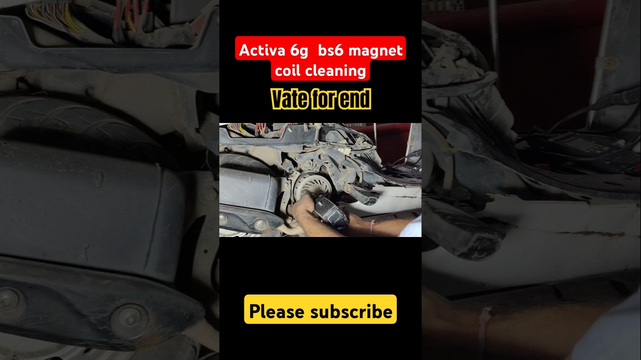 Activa 6g bs6 magnet coil cleaning | #soautomobile #shorts #shortfeed