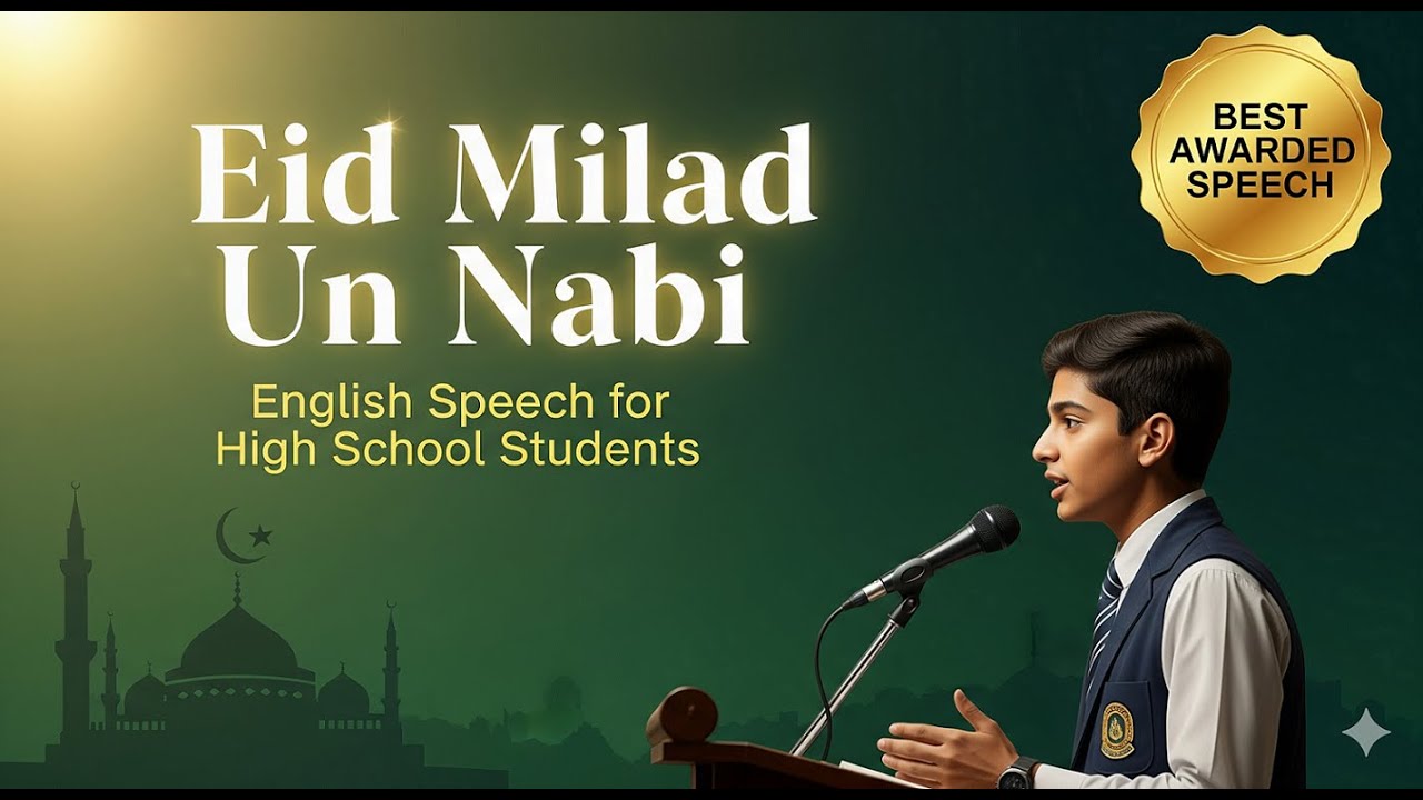 Eid Milad un Nabi Speech in English for High School Students | Seerat un Nabi English Speech