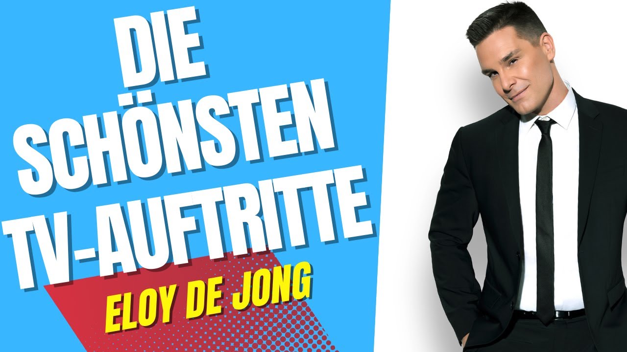 Die schönsten TV Aufritte: Eloy de Jong ❤️