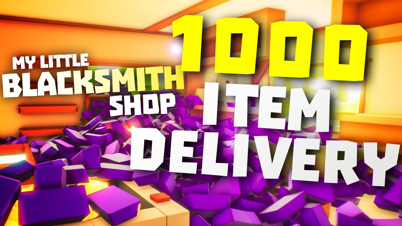 OPENING CRATE WITH OVER 1000 ITEMS - My Little Blacksmith Shop Game - Blacksmith Shop Cheat