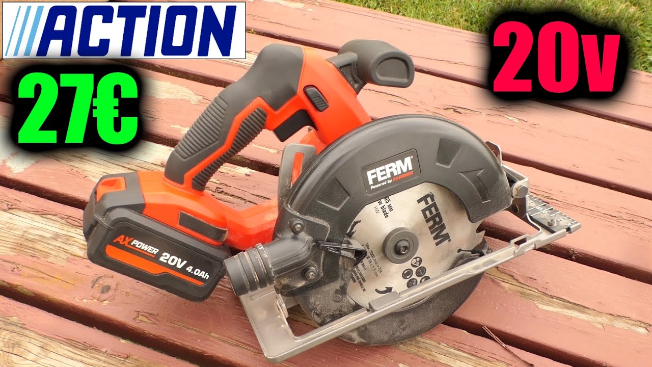 ACTION Аккумуляторная циркулярная пила 20V FERM 165mm CSM1047