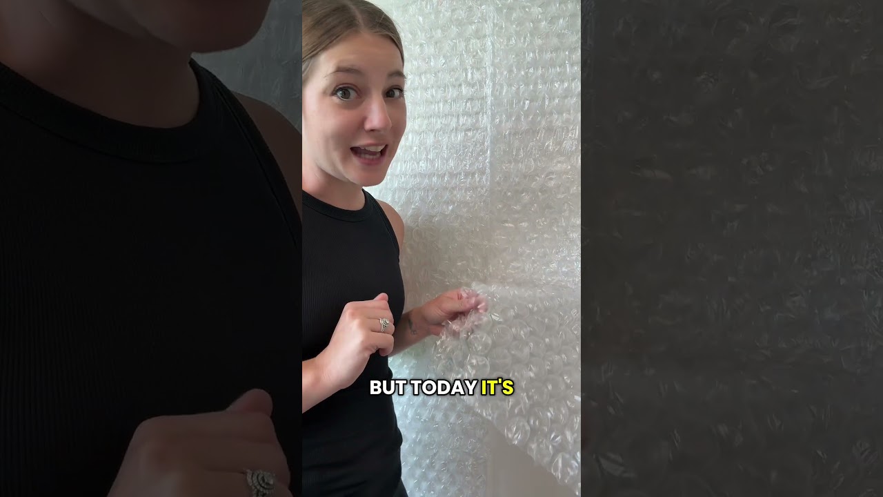 Textured wallpaper turned into bubble wrap! #invention #wallpaper #bubblewrap #forsalebyinventor