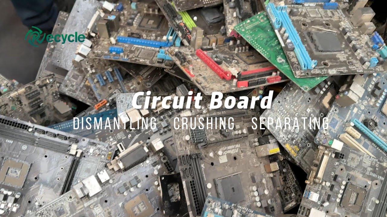 PCB Recycling Process | Dismantling and Crushing Circuit Boards