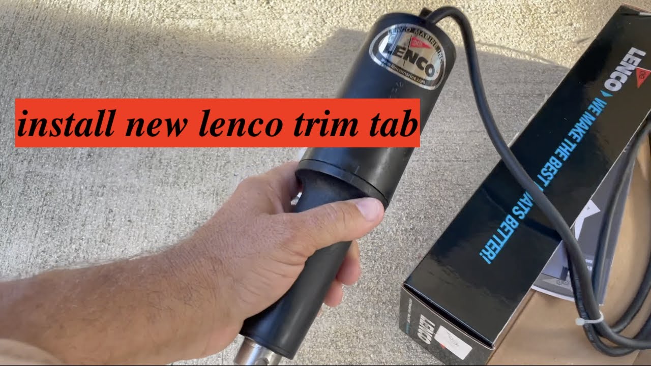 install new trim tabs lento in hydrasport  28.2 vector express EP-110