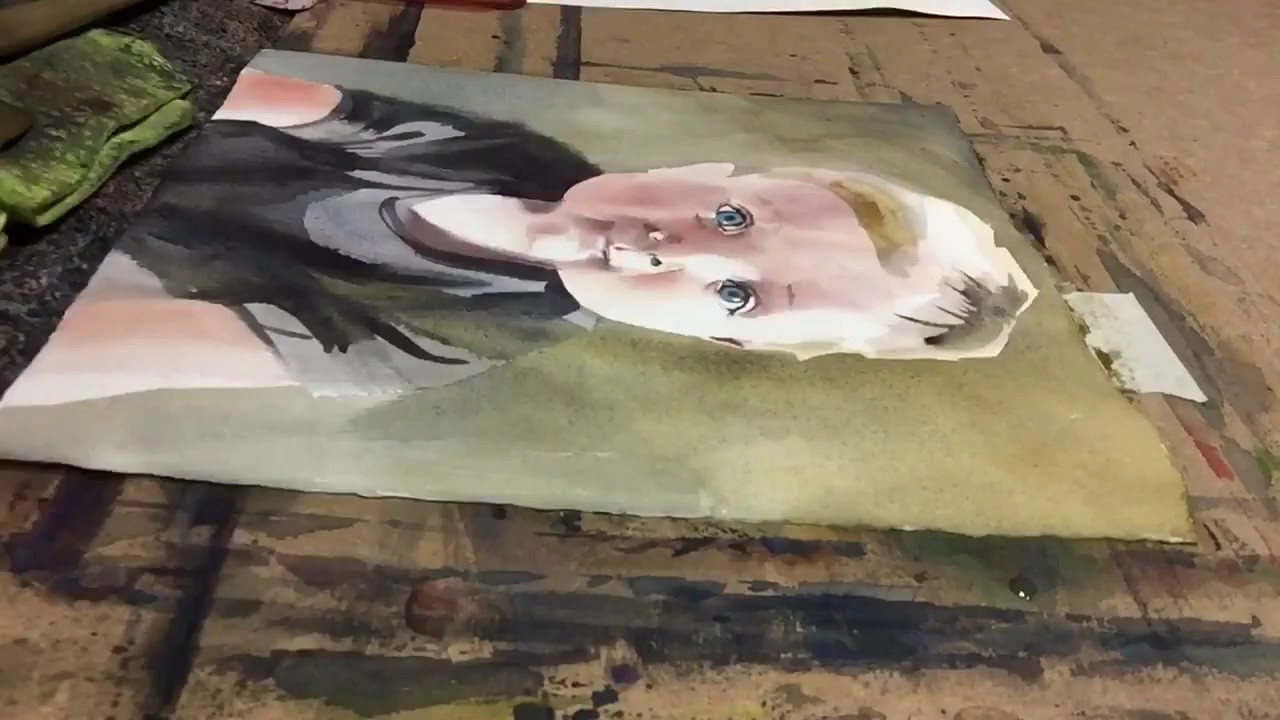 WATERCOLOR TUTORIAL - PORTRAIT OF A LITTLE BOY