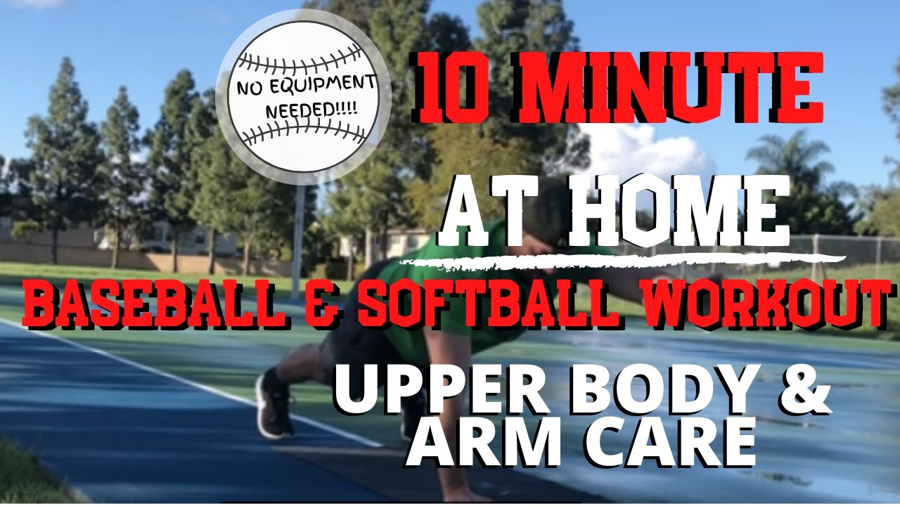 10 Minute ARM / UPPER BODY Workout for YOUTH Baseball & Softball Players. [MLB Player Follow Along]