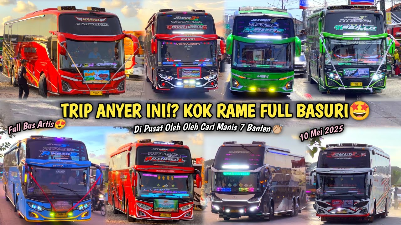 RAME FULL BUS TELOLET BASURI🥳 Berasa Trip🙌Hunting Di Pusat Oleh Oleh👏