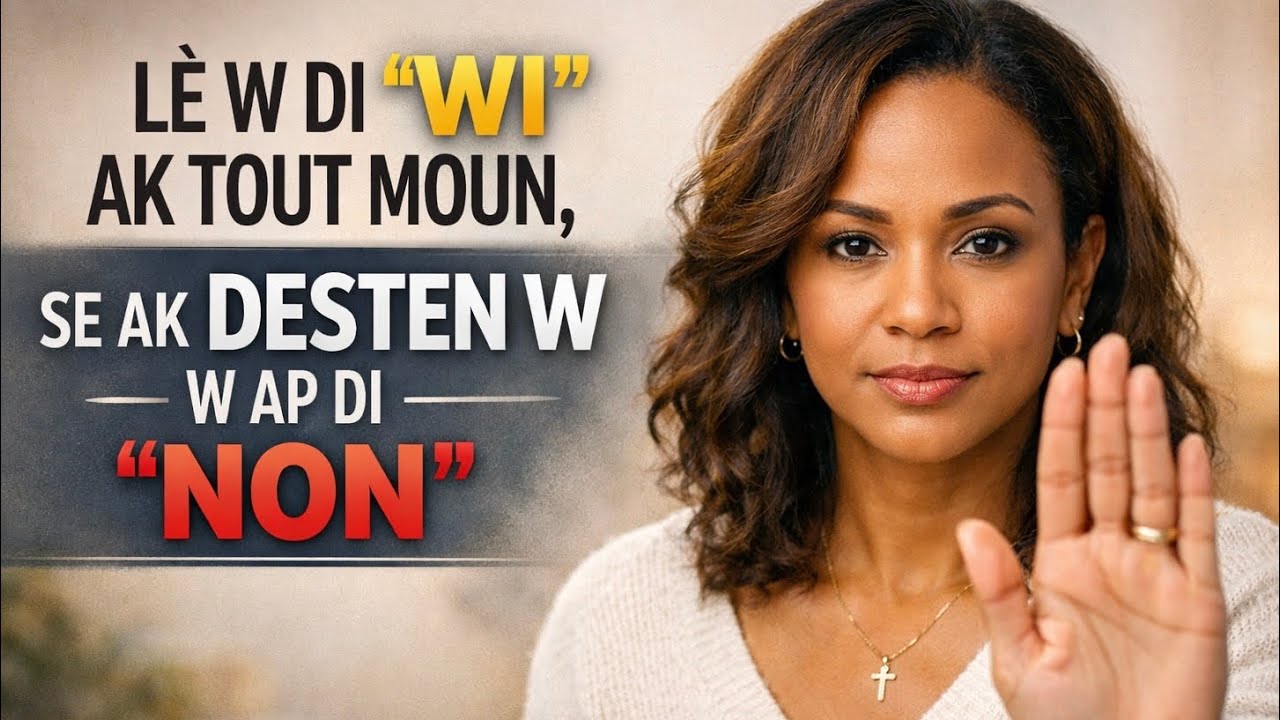Lè w di “Wi” ak tout moun, w ap pèdi desten w | Nouvo Jounen