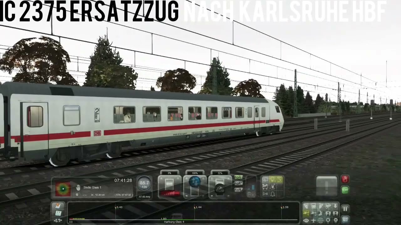 Ersatzzug F&uuml;r IC 2375 Von Hamburg Hbf Nach Karlsruhe Hbf / Nur Bis Stelle Bf / Train Simulator 2022