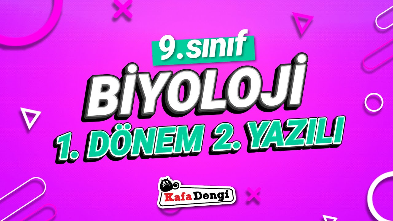 9. Sınıf Biyoloji - 1. Dönem 2. Yazılı Çalışması #2026