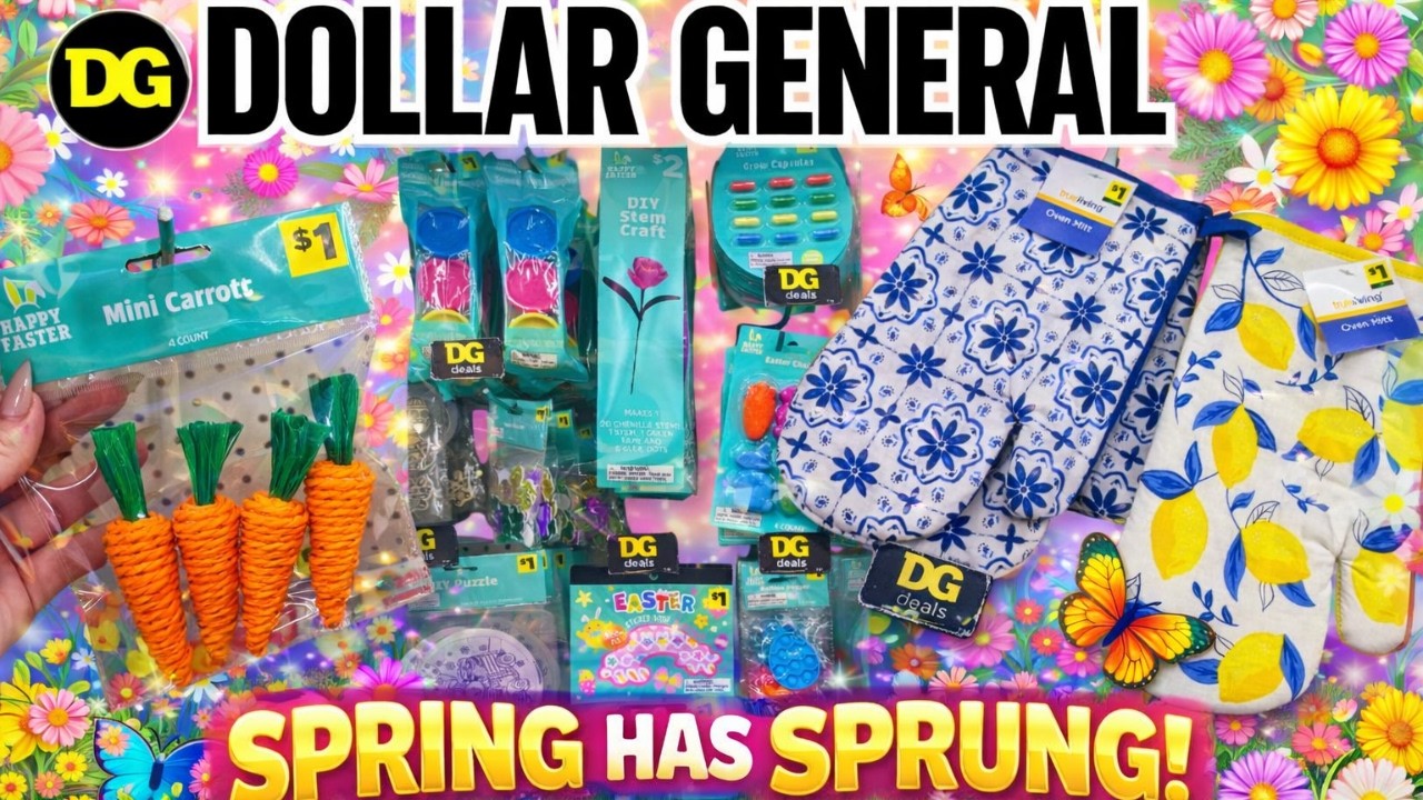Новые весенние находки в Dollar General 🌼 Пасхальный декор, товары по 1 доллару и многое другое!