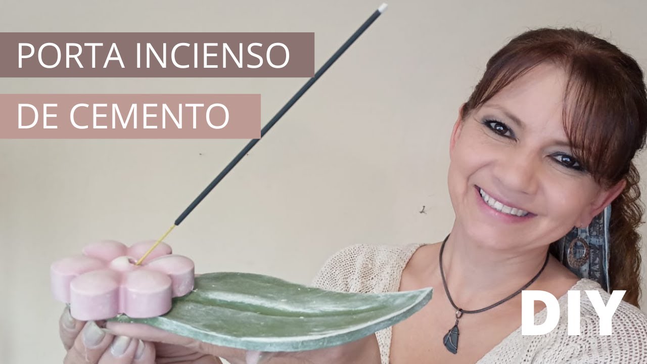 👉 Cómo realizar un PORTA INCIENSO de CEMENTO, fácil y económico
