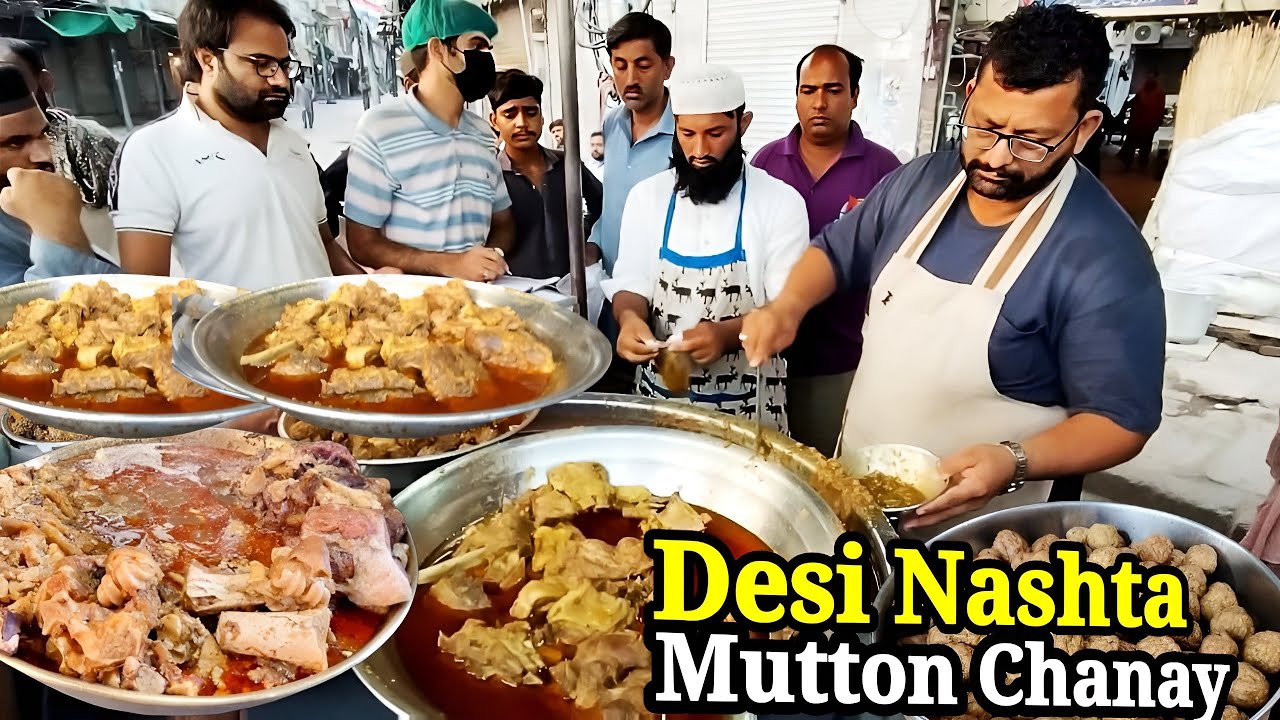 Mouthwatering Saleem Butt Mutton Chana in Lahore | Street Food
