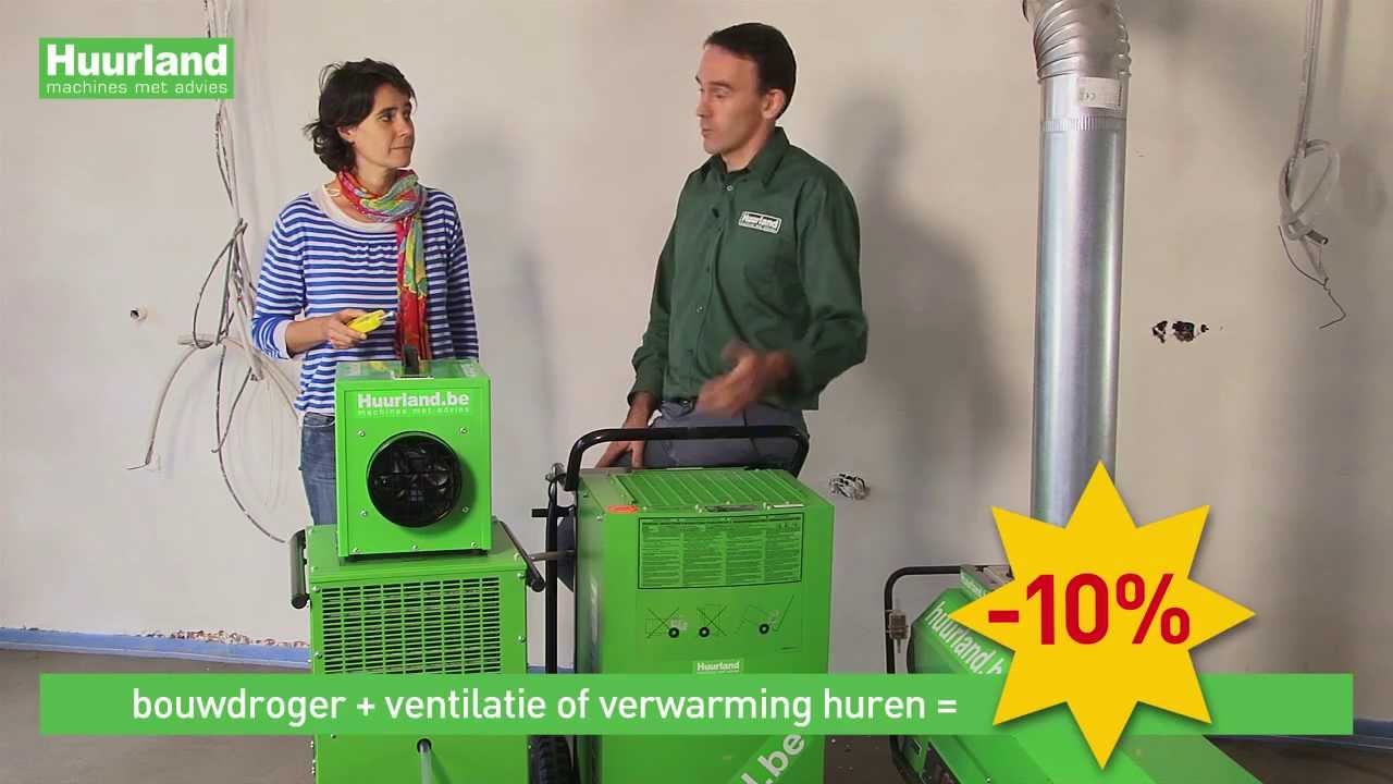 Woning drogen met bouwdroger, ventilator en verwarming | Huurland