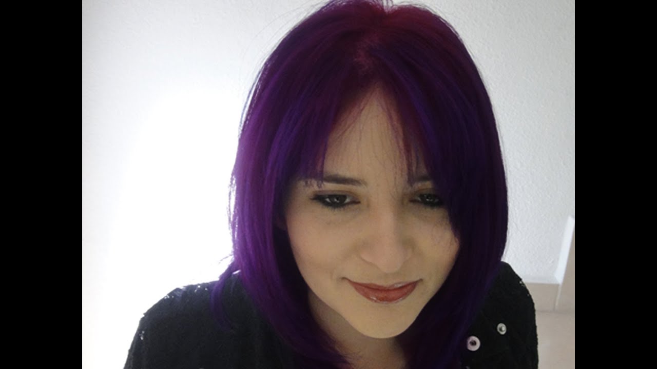 Como decolorar el cabello a Violeta