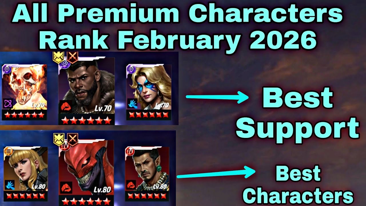 All Premium Characters Rank February 2026 - Marvel Future Fight