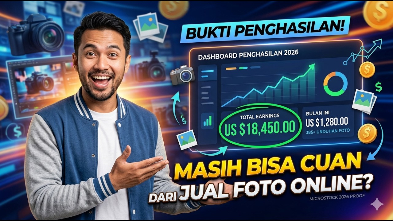 Bukti Penghasilan Microstock 2026! Masih Bisa Cuan dari Jual Foto Online?