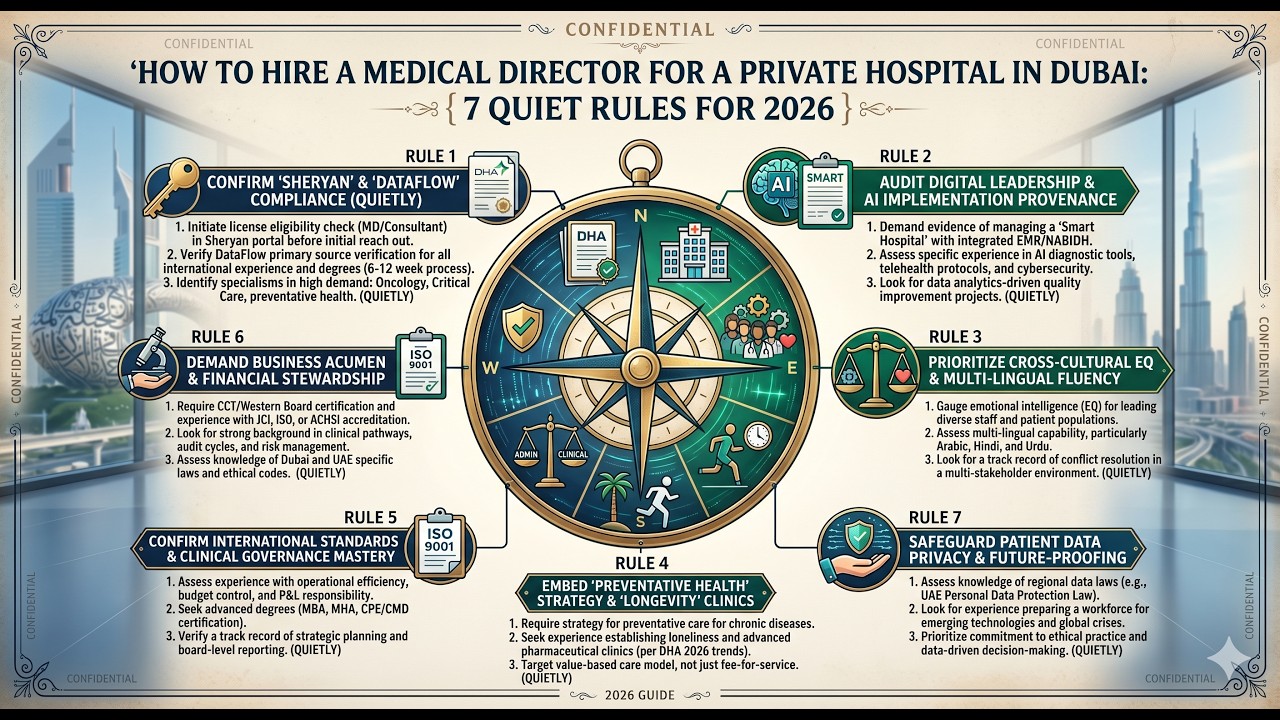 How to Hire a Medical Director for a Private Hospital in Dubai 7 Quiet Rules for 2026