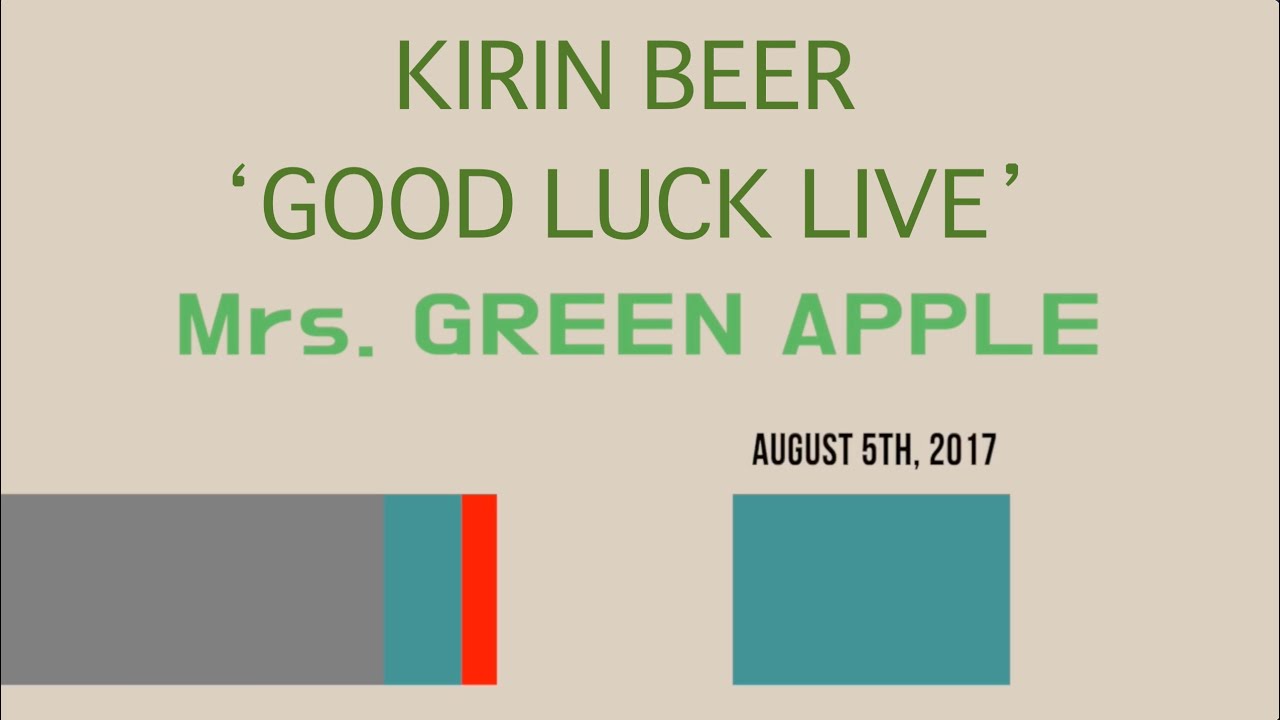 Mrs. Green Apple Tokyo fm 'Kirin Beer Good Luck Live' 2017