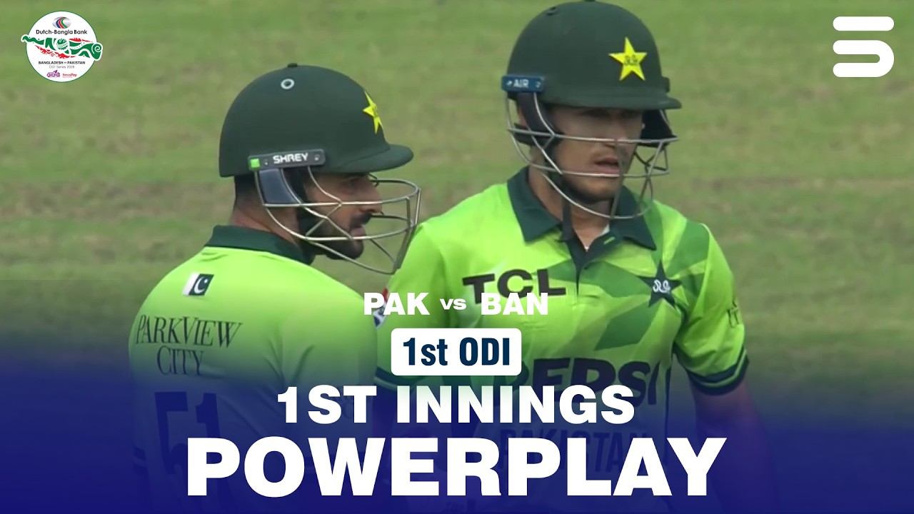 1st Innings Powerplay | Bangladesh vs Pakistan | Match 01 | ODI Series 2026 | M9F1K