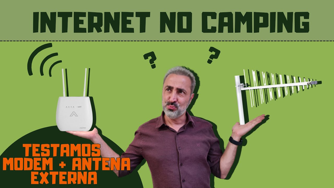 É possível ter internet boa em Campings afastados? 🤔 - Teste Modem 4G Wi-Fi + Antena Externa