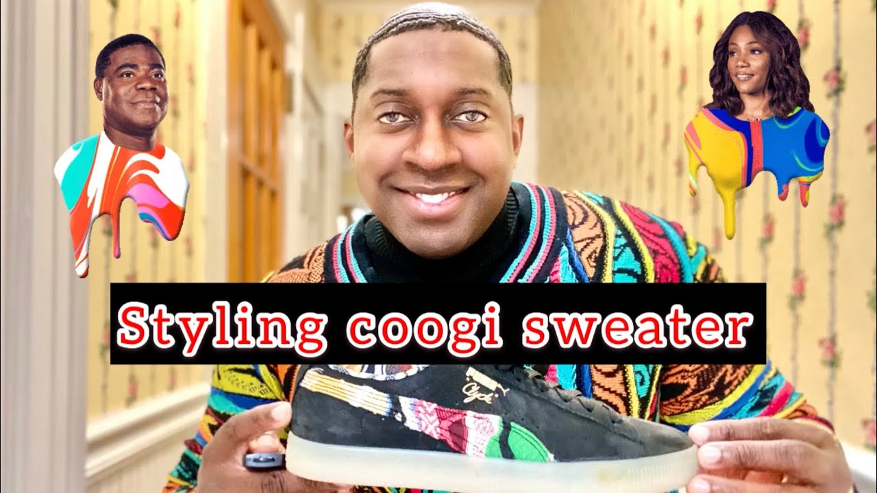Coogi Sweater with puma x Coogi sneakers