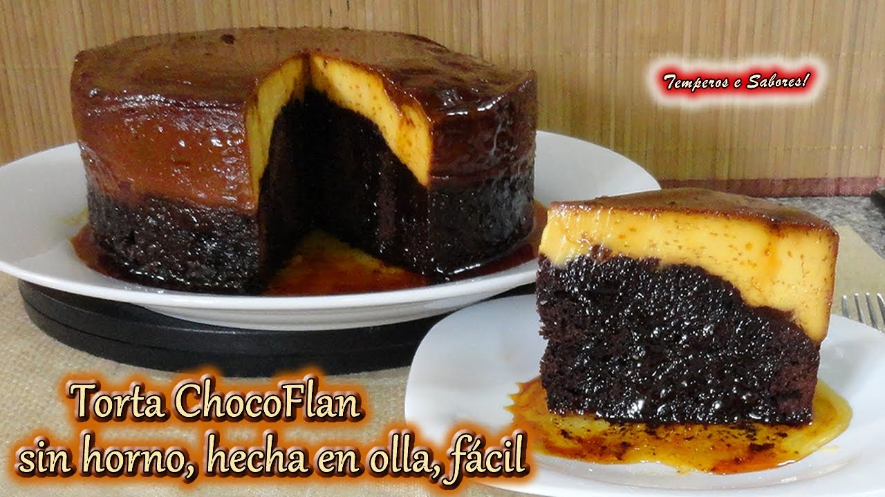 TORTA CHOCOFLAN SIN HORNO HECHA EN OLLA, muy fácil