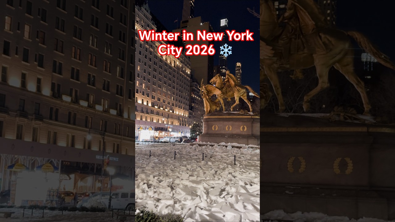 Winter in New York City 2026 ❄️ Snowy Streets & Magical NYC Views #newyorkcity #snow #usa