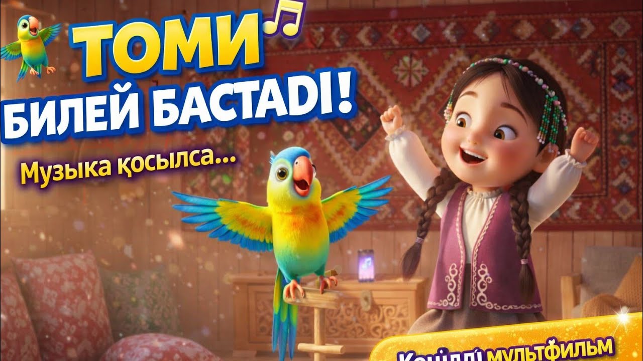 «Қыз бен тотықұстың көңілді күндері»#құстар#достық  #3danimation#kidsanimation#friends#video