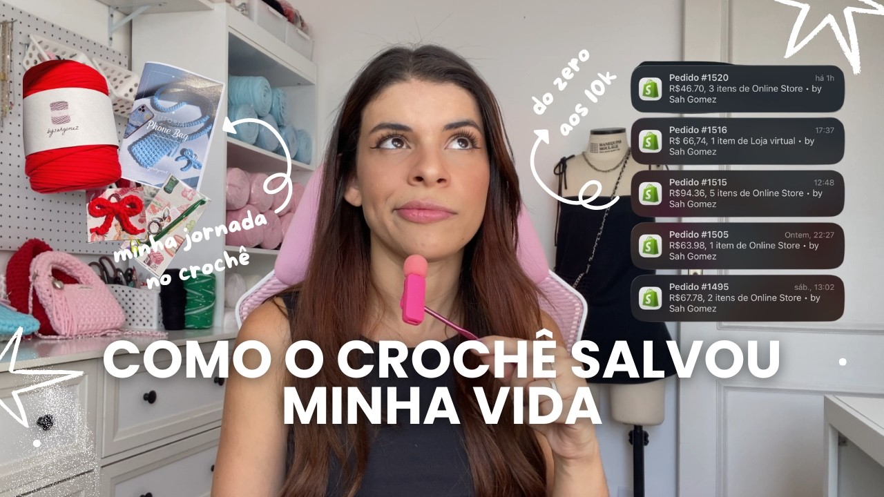 Minha Jornada no Crochê: DO ZERO AOS 10K | Crochet Vlog